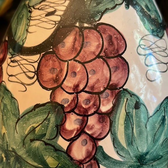 Hand thrown, hand painted Via Porta Pinciana - GB Italian pottery pitcher in EUC - Picture 13 of 13